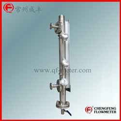 UHC-517C  Magnetical level gauge turnable flange connection [CHENGFENG FLOWMETER] Stainless steel tube Chinese professional manufacture alarm switch & 4-20mA out put